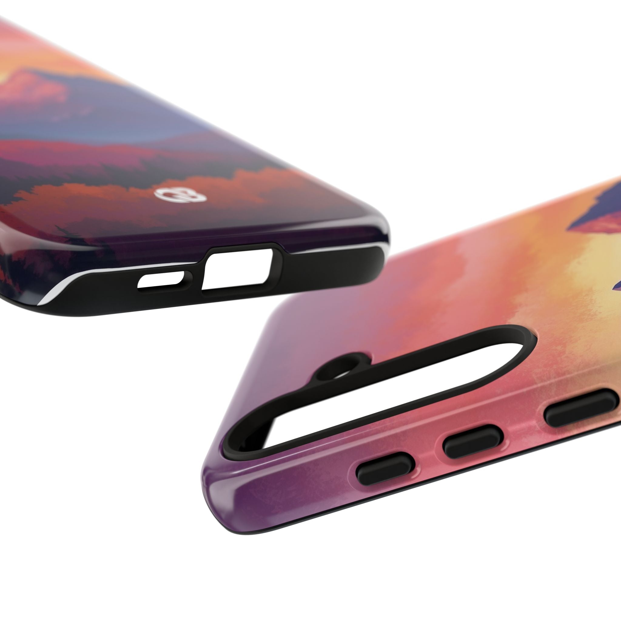 Crimson Mountain Dusk · Tough Phone Case for Samsung
