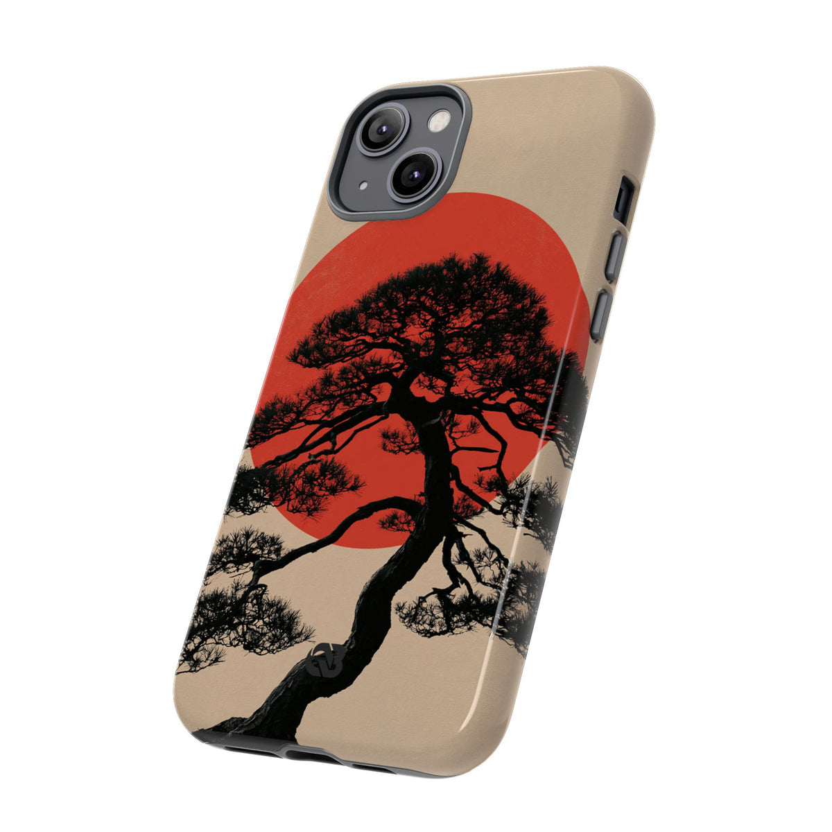 Crimson Pine Solitude · Tough Phone Case for iPhone · Beige