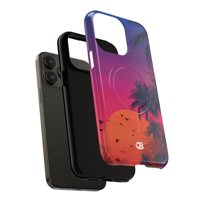 Neon Horizon Palms · Tough+ Telefoncover til iPhone · Magsafe