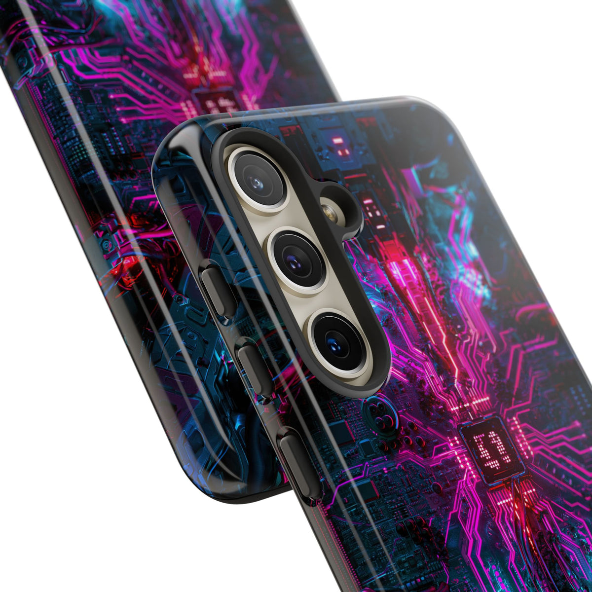 Neural Circuit Core · Tough Phone Case for Samsung · Black