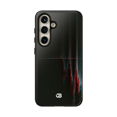 Black Tough Phone Case for Samsung - Corrupted Data Stream