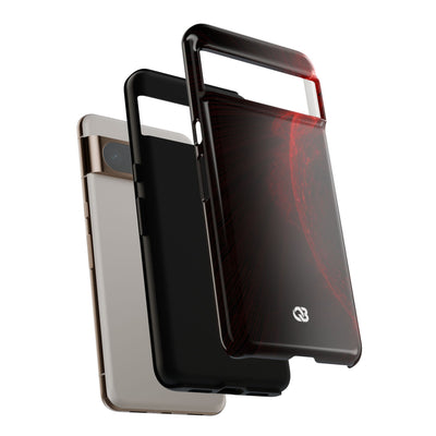 Red Tough Phone Case for Google Pixel - Solar Crimson Flare