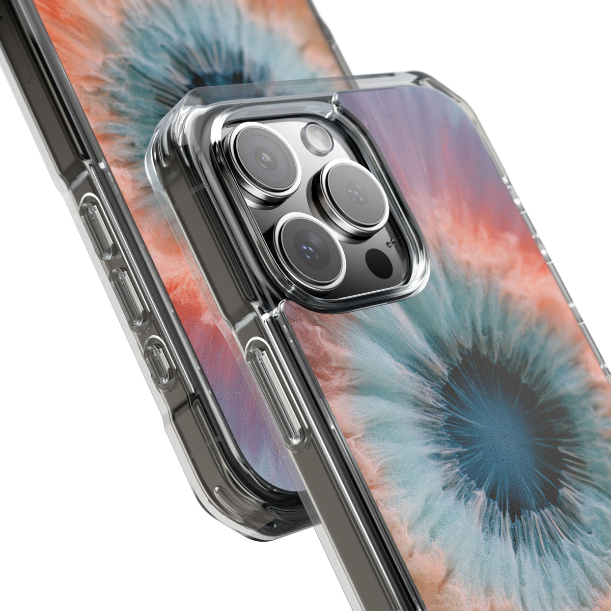 Radiant Aura Core · Clear Impact Magnetic Phone Case for iPhone · Orange