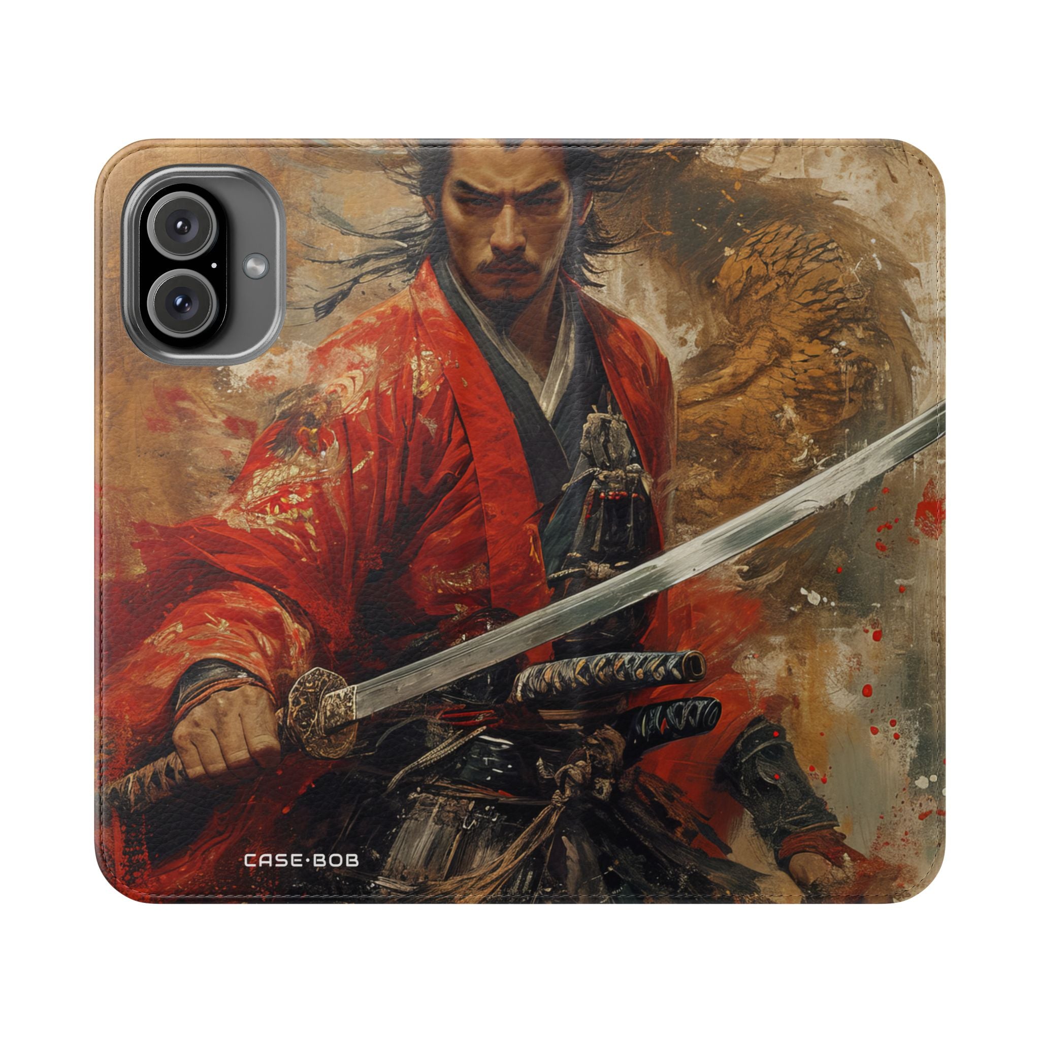 Crimson Samurai - iPhone 16 Plus Case - Wallet