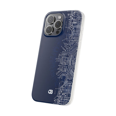 Blue Lite Phone Case for iPhone - Cobalt Circuit Logic