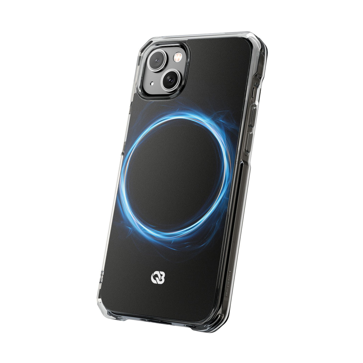 Luminous Corona · Clear Impact Magnetic Phone Case for iPhone · Blue
