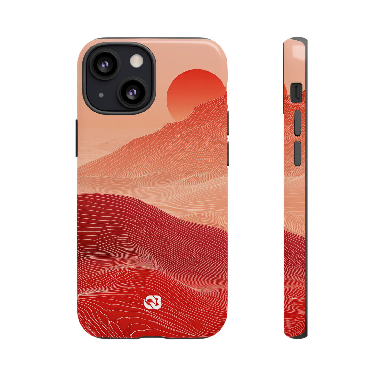 Crimson Horizon · Tough Phone Case for iPhone · Red