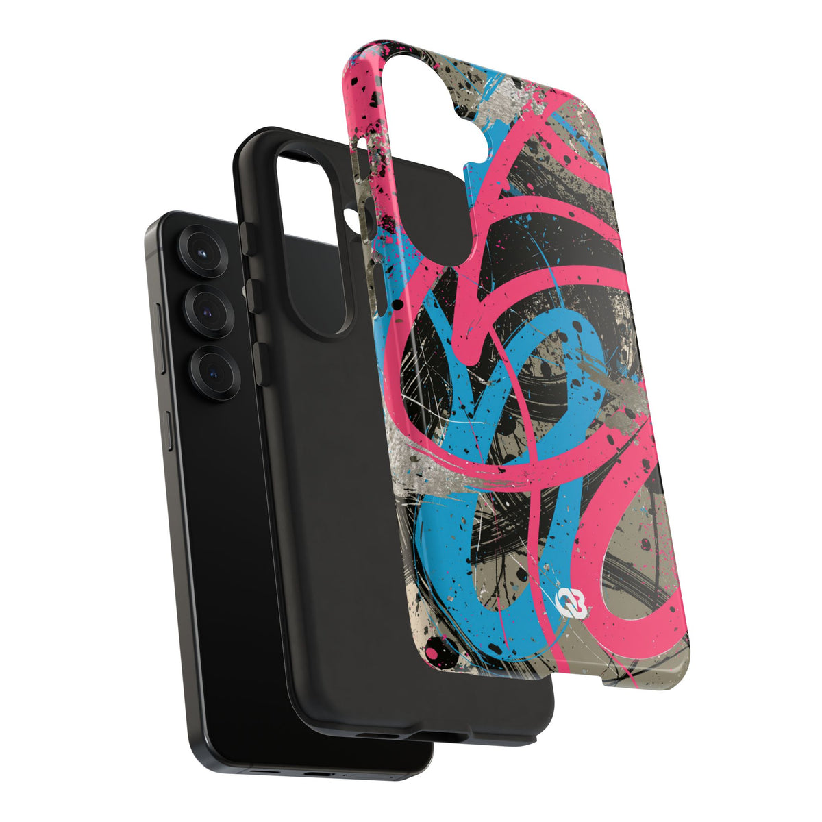 Cyber Splatter Flow · Tough Phone Case for Samsung · Pink