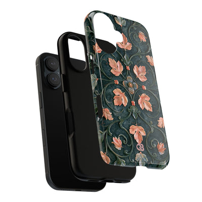Florentine Rose Arabesque · Tough Phone Case for iPhone · Green