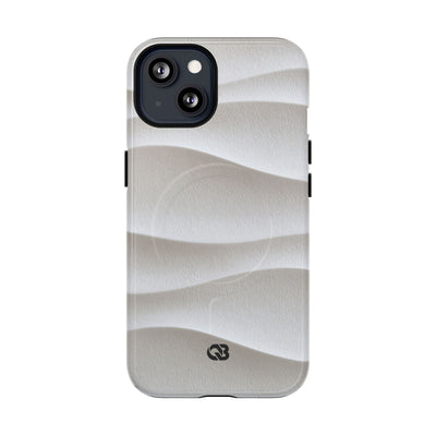 Sculpted Dune Relief · Tough 2.0 Magnetic Phone Case for iPhone · White