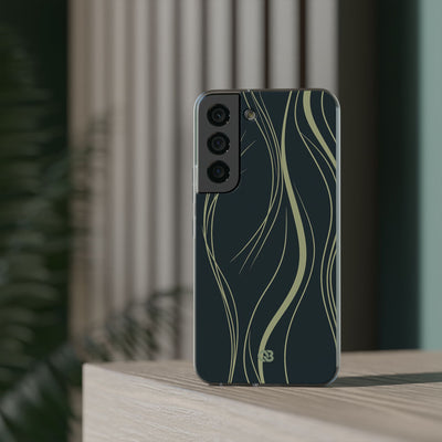 Green Lite Phone Case for Samsung - Obsidian Sage Flow