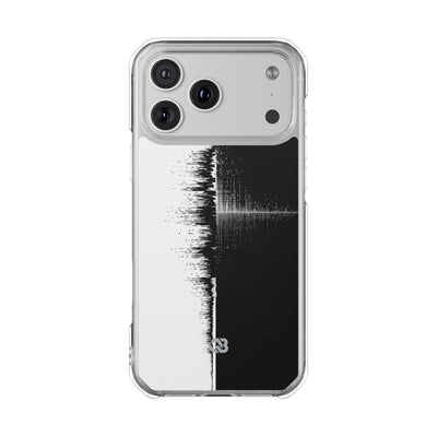 Black Impact MagSafe Phone Case for iPhone - Static Signal Split