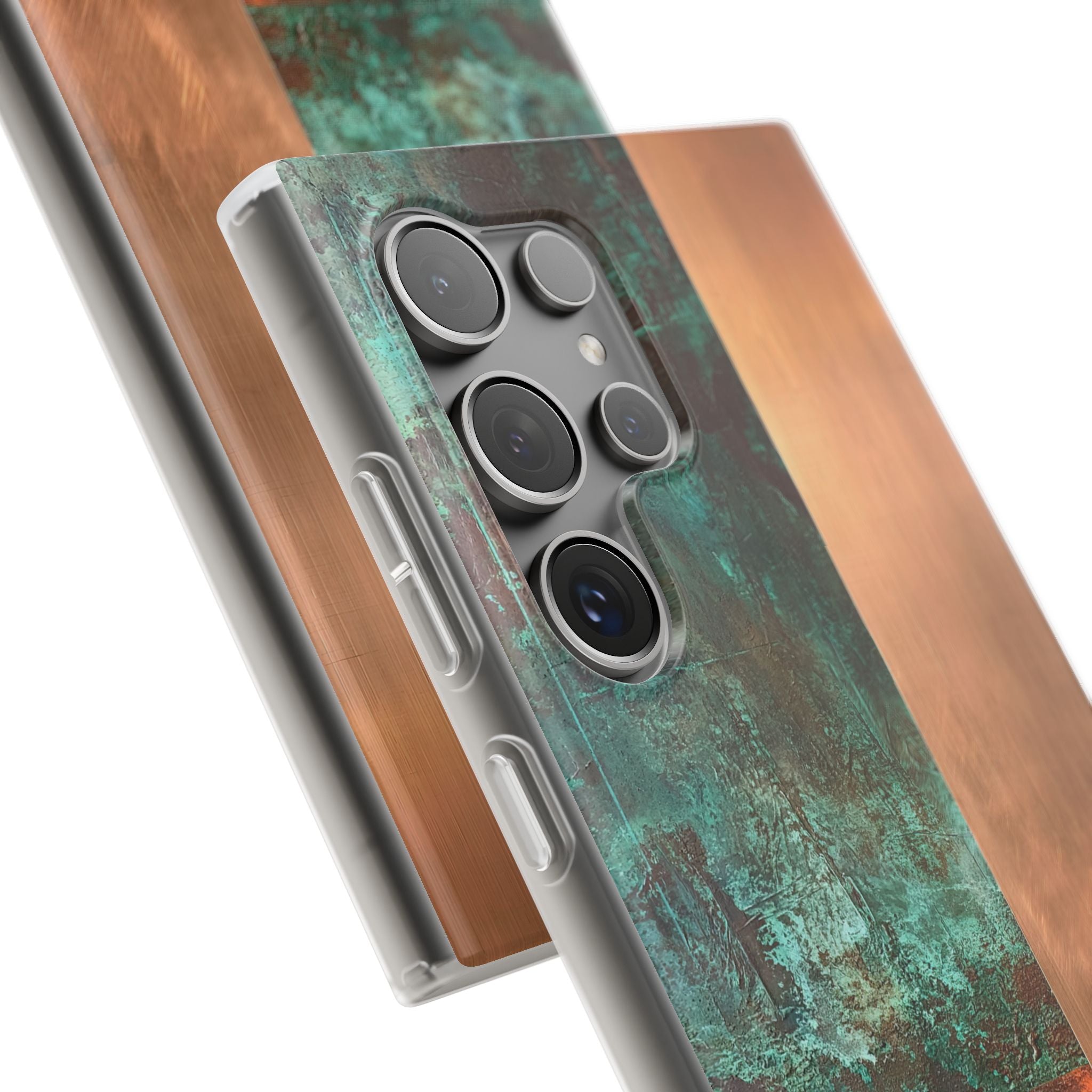 Teal Lite Phone Case for Samsung - Verdigris Copper Slab