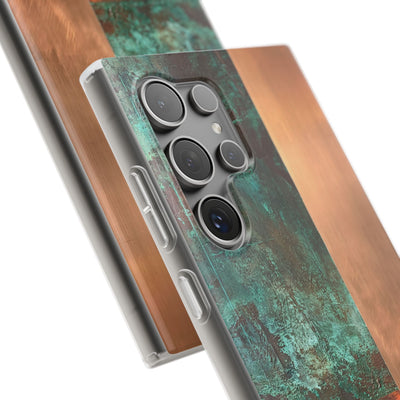Teal Lite Phone Case for Samsung - Verdigris Copper Slab