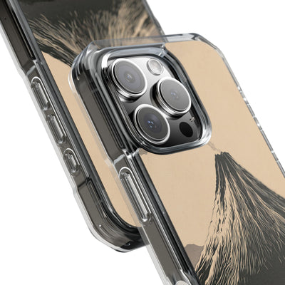 Beige Impact MagSafe Phone Case for iPhone - Obsidian Ink Summit