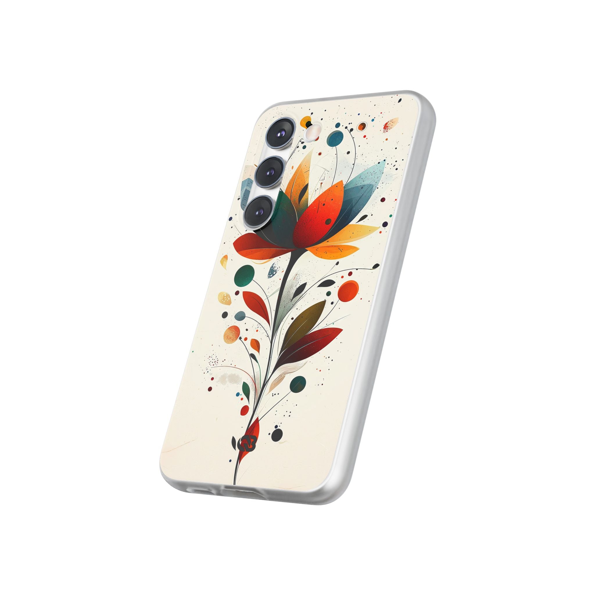 Burnt Petal Abstract · Soft Handyhülle für Samsung