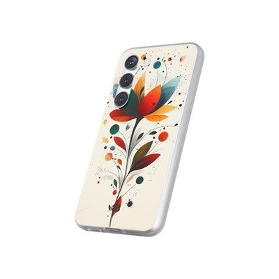 Burnt Petal Abstract · Soft Handyhülle für Samsung