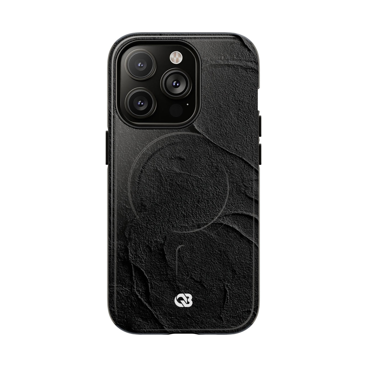 Obsidian Stucco Relief · Tough 2.0 Magnetic Phone Case for iPhone · Black