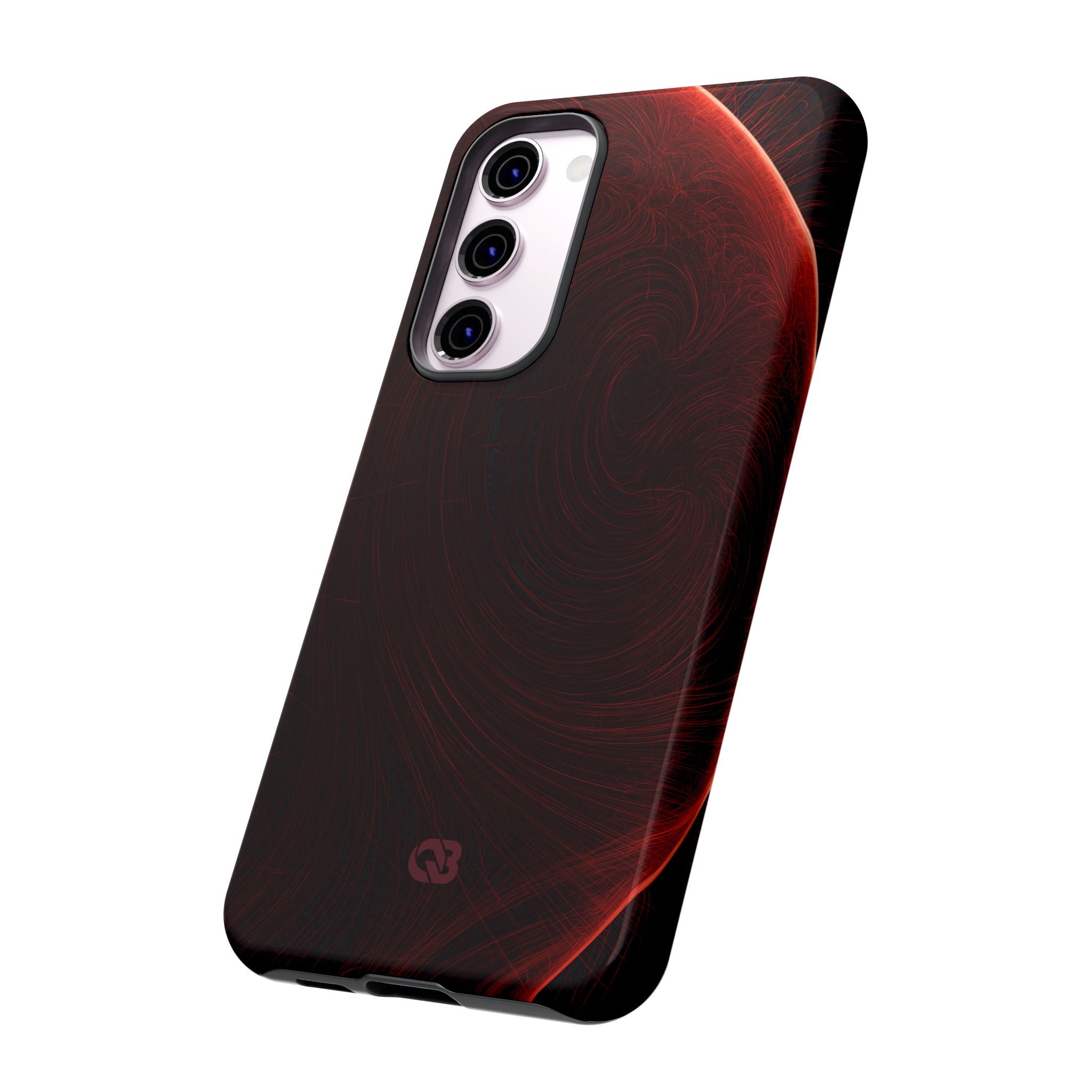 Red Tough Phone Case for Samsung - Crimson Flare Flux