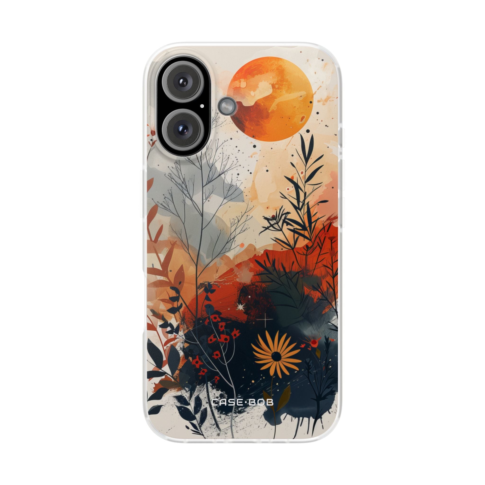 Orange Solstice iPhone 16 Case - Soft
