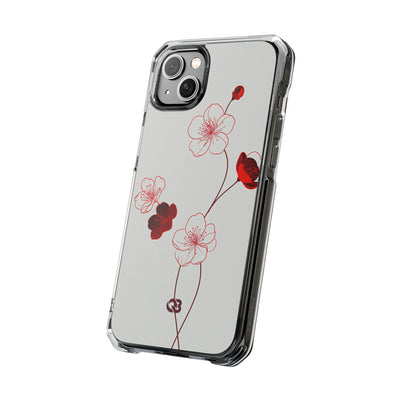 Red Impact MagSafe Phone Case for iPhone - Kyoto Ember Bloom
