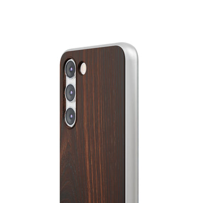 Brown Lite Phone Case for Samsung - Burnished Mahogany Grain