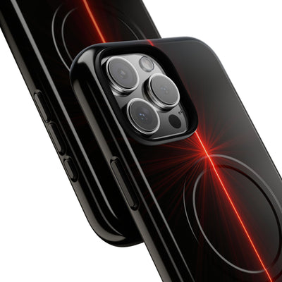 Red Tough 2.0 Magsafe Phone Case for iPhone - Crimson Flare Vector