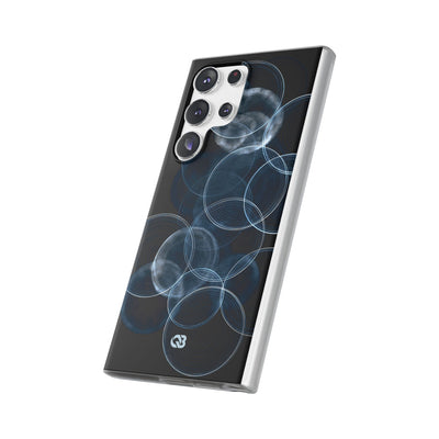 Blue Lite Phone Case for Samsung - Cyan Pulse Ripple