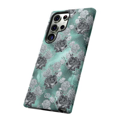 Frost Mint Floral · Tough Phone Case for Samsung