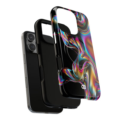 Purple Tough 2.0 Magsafe Phone Case for iPhone - Liquid Neon Chrome