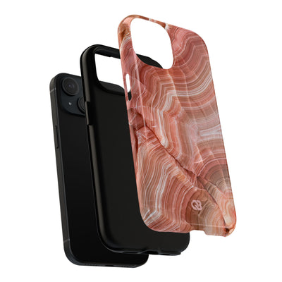 Blushing Rose Strata · Tough 2.0 Magnetic Phone Case for iPhone · Pink