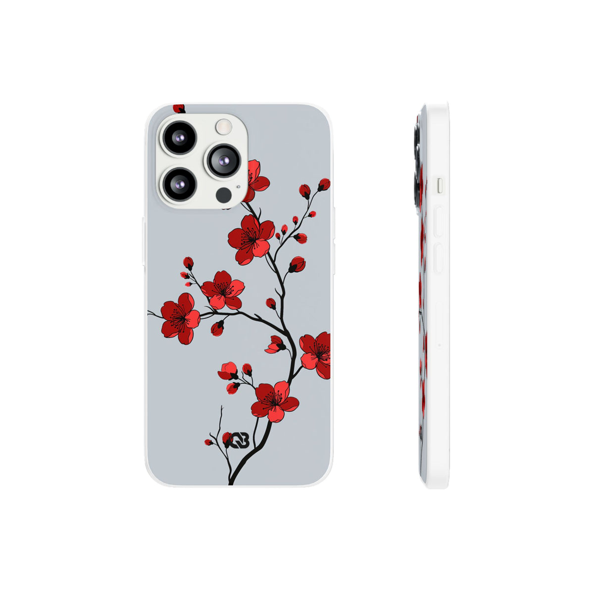 Scarlet Plum Blossom · Lite Phone Case for iPhone ·  Red