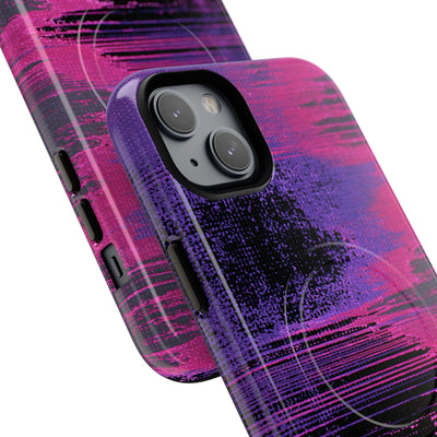 Neon Signal Shift · Tough 2.0 Magnetic Phone Case for iPhone · Purple