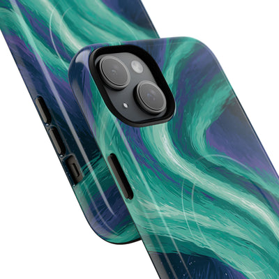 Arctic Aurora Bear · Tough 2.0 Magnetic Phone Case for iPhone · Teal