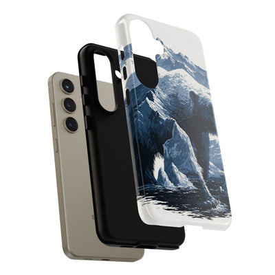 Fjord Summit Bear · Tough Phone Case for Samsung · Blue