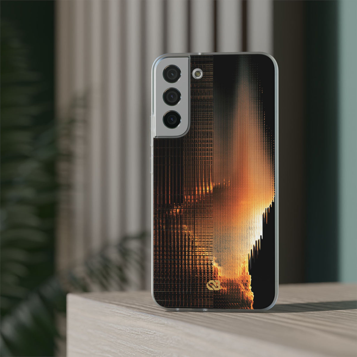 Luminous Grid · Lite Phone Case for Samsung · Black