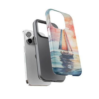 Crimson Horizon Sail · Tough Hoesje voor iPhone