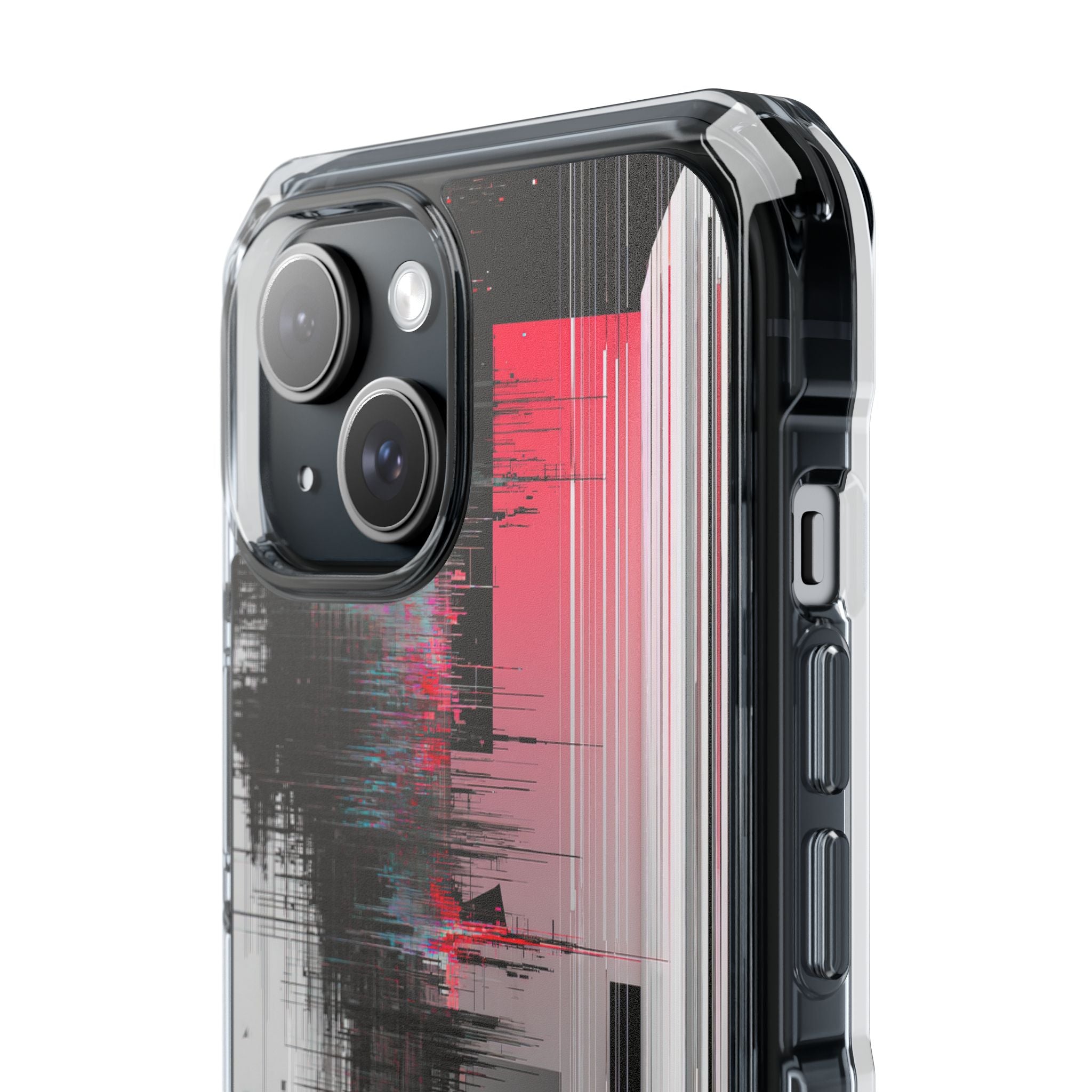 Black Impact MagSafe Phone Case for iPhone - Crimson Data Leak