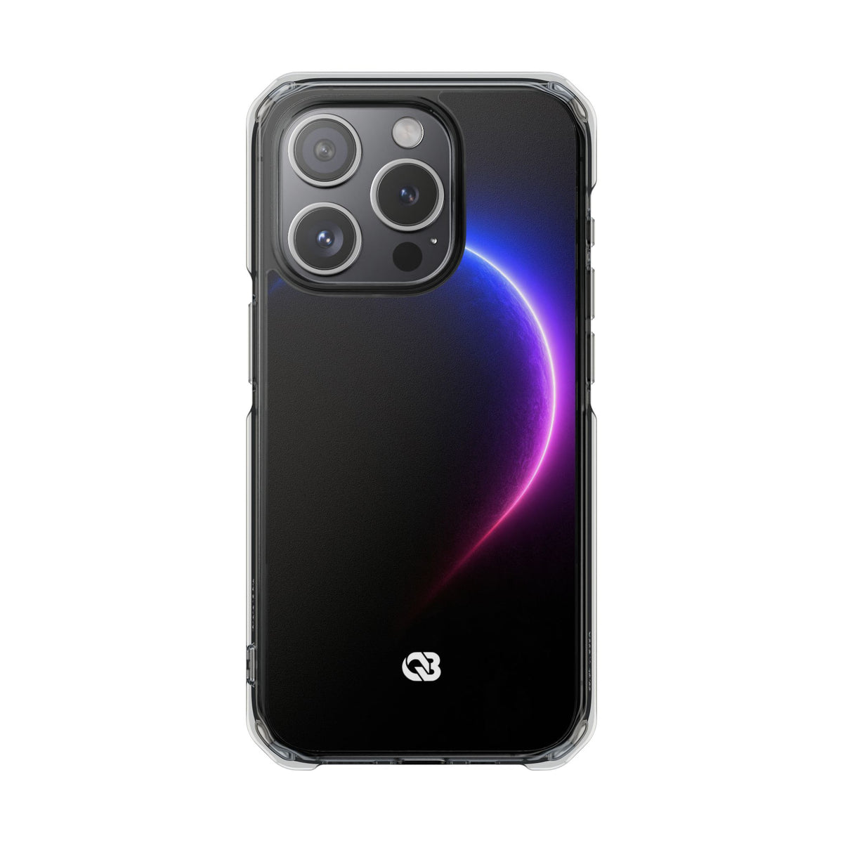 Luminous Eclipse · Clear Impact Magnetic Phone Case for iPhone · Black