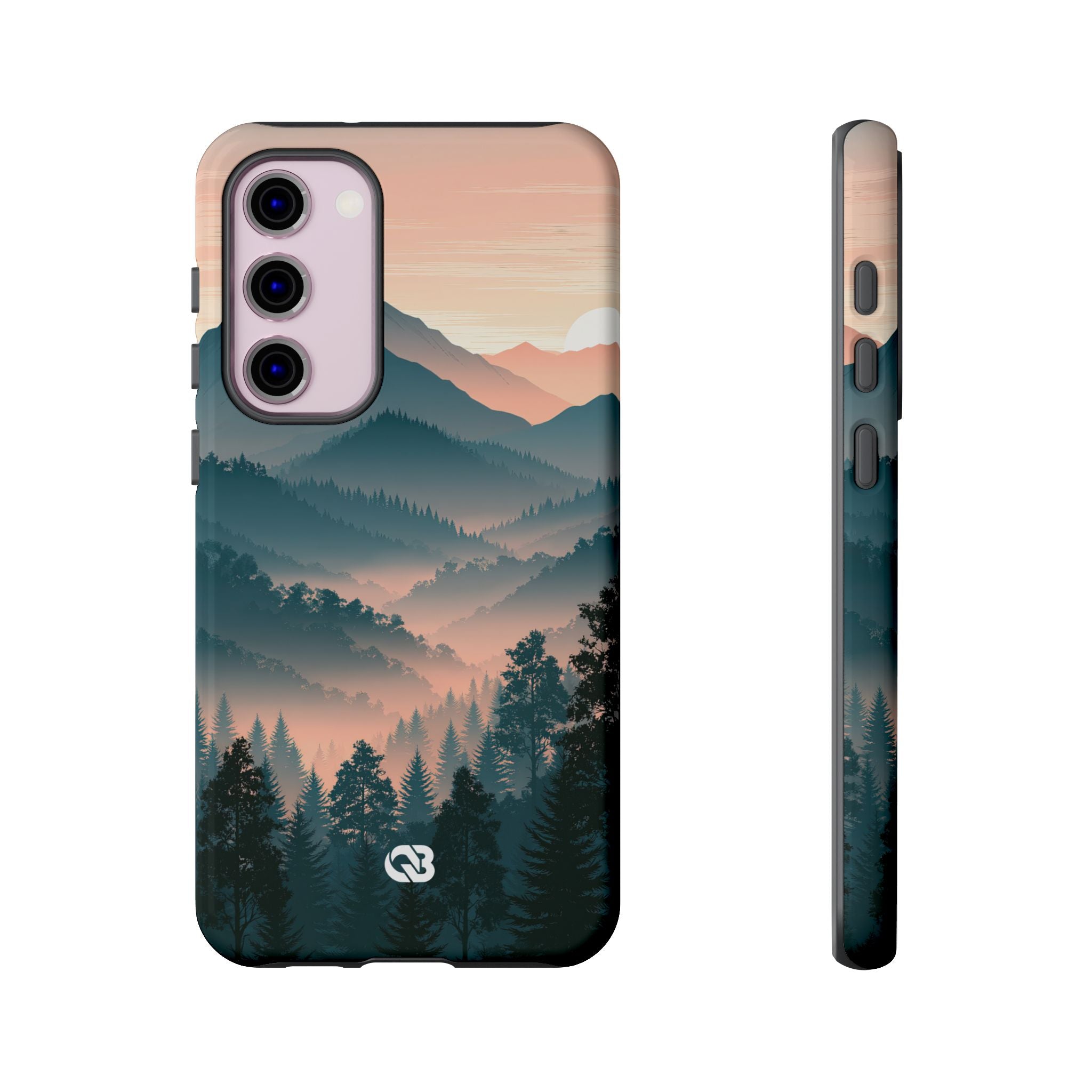 Teal Tough Phone Case for Samsung - Alpine Teal Horizon