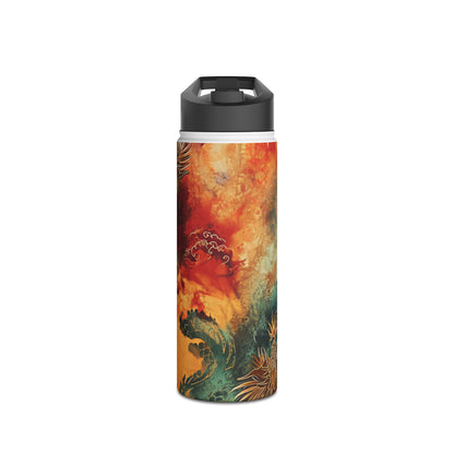 Golden Dragons Blaze - Stainless Steel Water Bottle