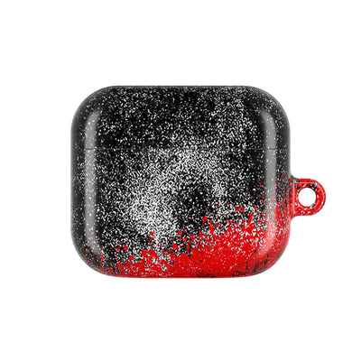 Crimson Noir Drip · Hard Case for AirPods & AirPods Pro · Black