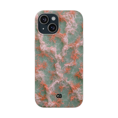 Coral Pixel Matrix · Lite Phone Case for iPhone ·  Green