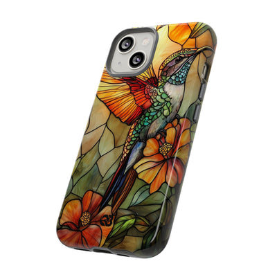 Amber Glass Hummingbird · Tough Phone Case for iPhone