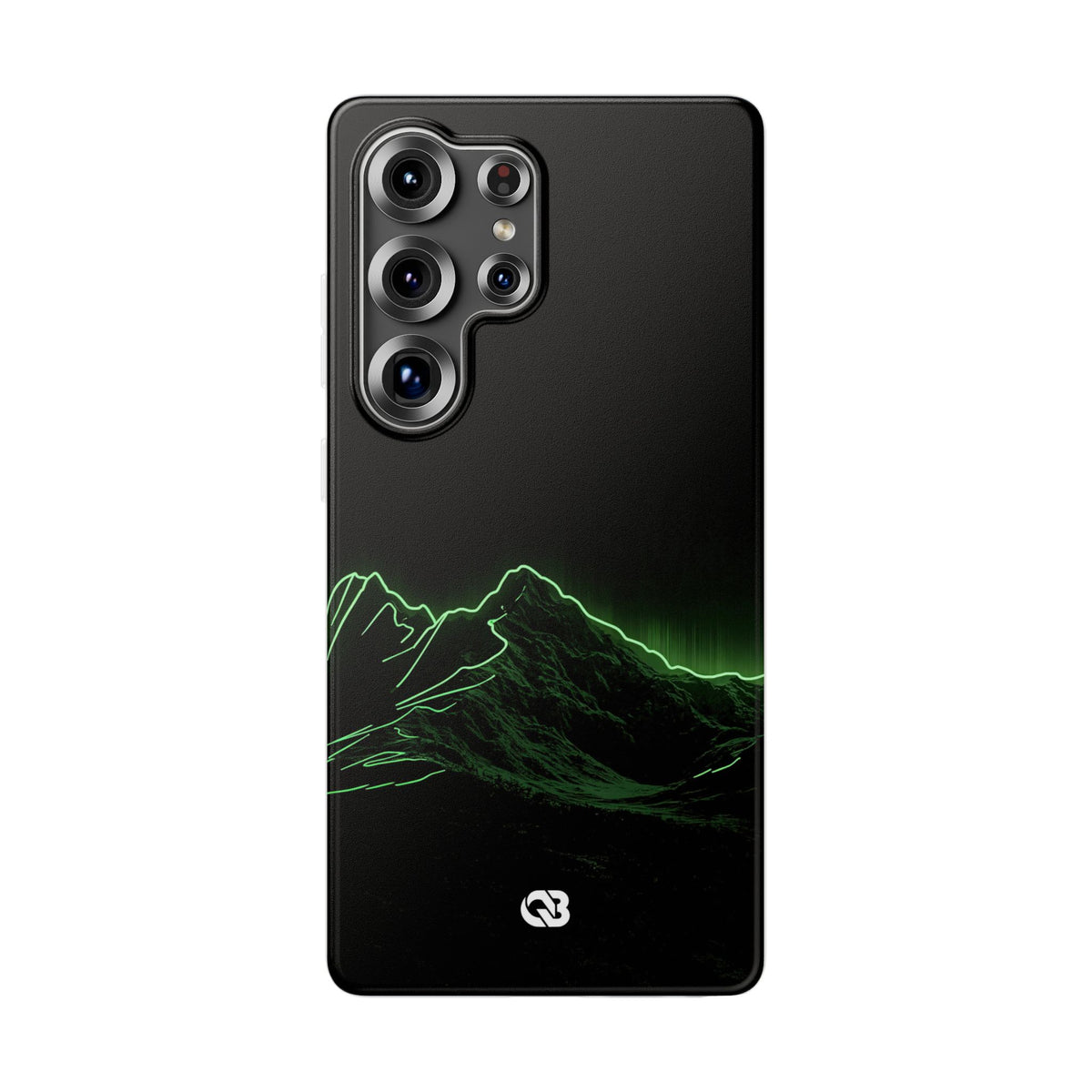 Nordic Mountain Contour · Lite Phone Case for Samsung · Black