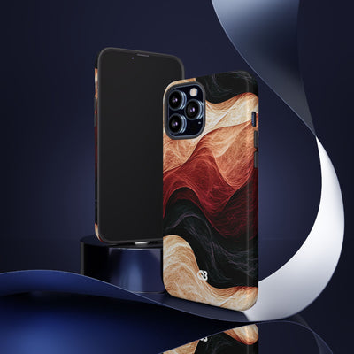 Ember Wave Dispersion · Tough Phone Case for iPhone · Red