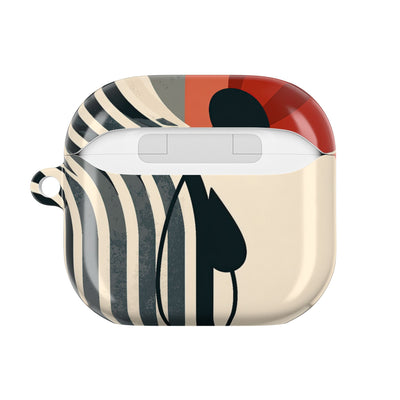 Modernist Poppy · Hard Case for AirPods & AirPods Pro · Beige