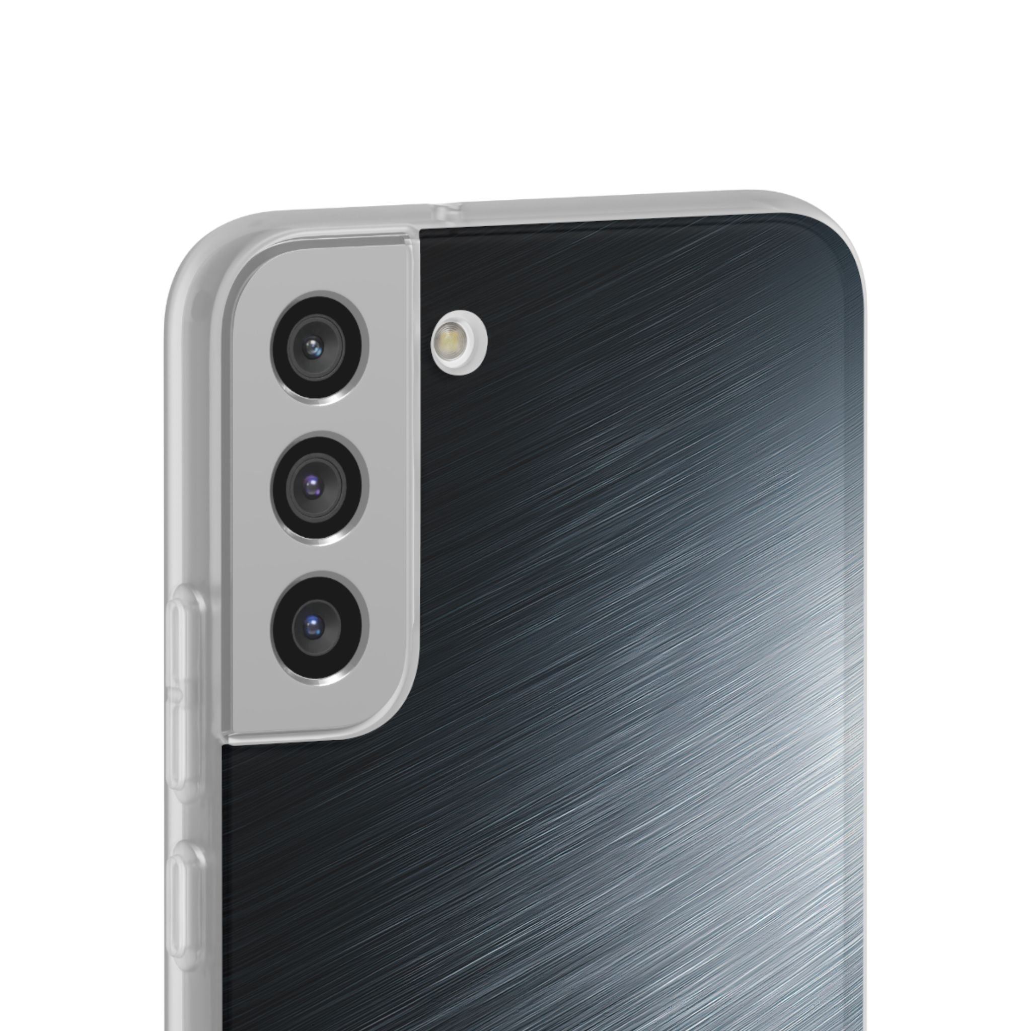 Grey Lite Phone Case for Samsung - Charcoal Brushed Steel
