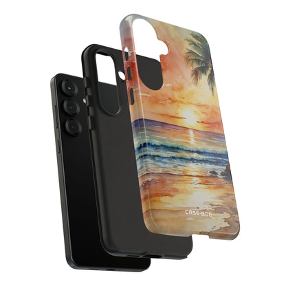 Sunset Palm Samsung S25 Plus Case - Tough