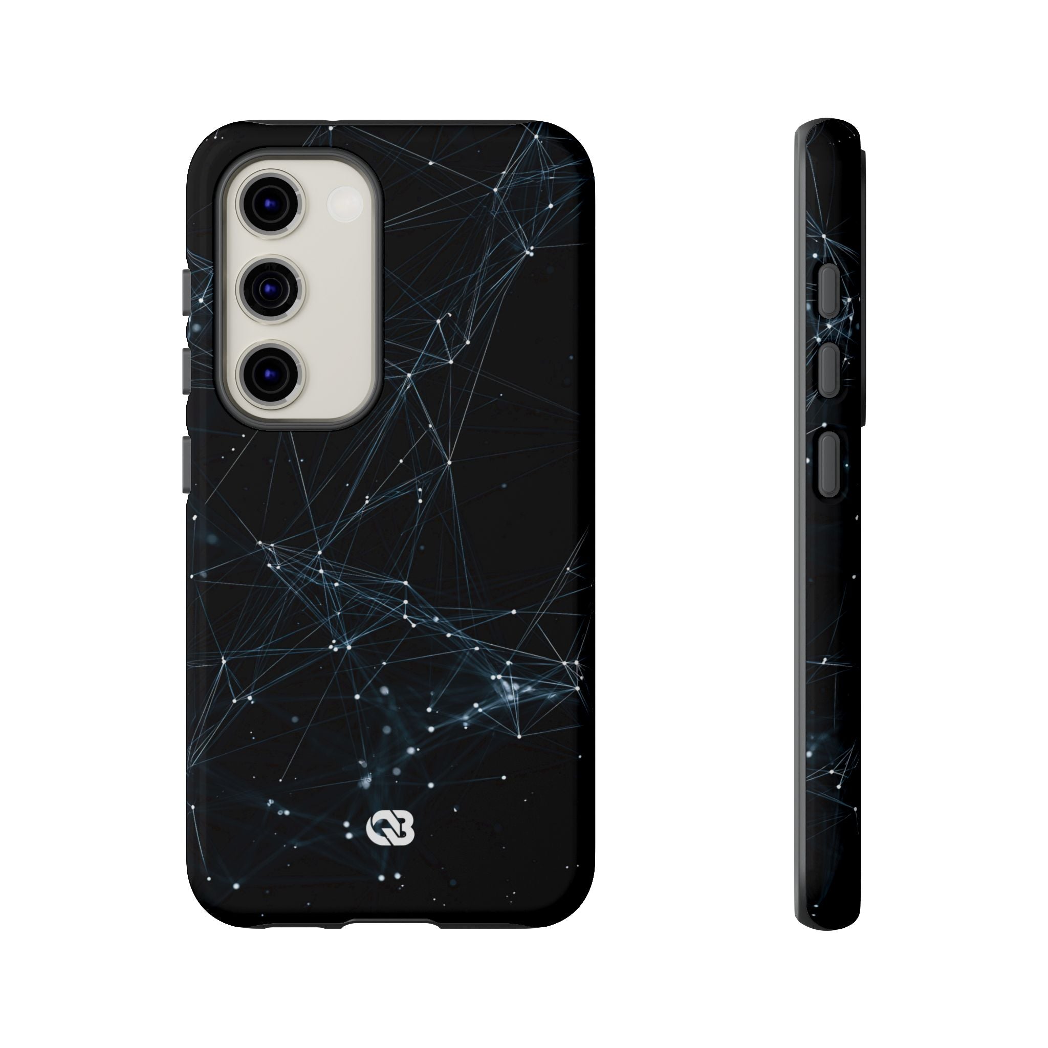 Black Tough Phone Case for Samsung - Arctic Neural Mesh